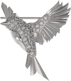 Брошь из серебра с фианитом Arina 1035204-01110