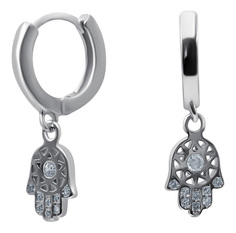 Серьги из серебра с фианитом Silver Wings 022028820A