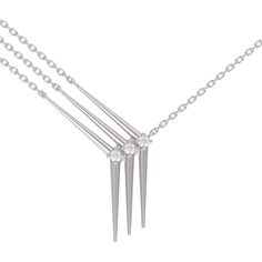 Колье из серебра с фианитом 45 см Arina 1043116-01110