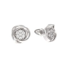 Серьги из серебра с фианитом Arina 1043322-01110