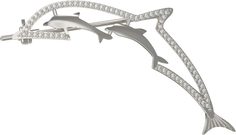 Брошь из серебра с фианитом Arina 1034324-01110