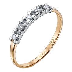 Кольцо из красного золота с бриллиантом р. 16,5 Империал K1483-120 Imperial