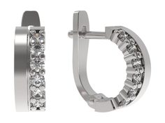 Серьги из серебра с фианитом Arina 1036052-01110