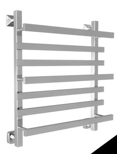Полотенцесушитель водяной Двин Q Plaza 80/50 К3 Квадрат Черный матовый 4656759174262