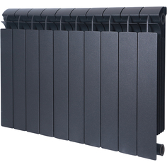 Биметаллический радиатор Global Style Plus 10 секций черный (155265)
