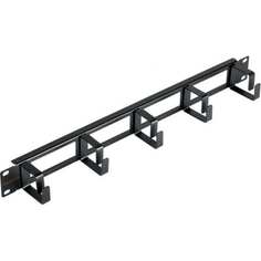 NIKOMAX Органайзер 19", 1U, кольца 40мм 2шт. NMC-OK400H-1U-BK-2