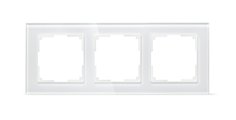 Рамка 3-местная стекло белая Smart Buy "Нептун" SBE-05w-Glass-FR-3