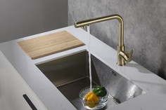 Смеситель для кухонной мойки Timo Hette 1026/02F хром