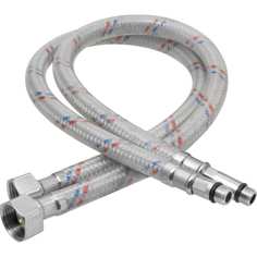 ELKA гибкая подводка для смесителей, оплетка нейлон, пвх покрытие, 1/2" х м10x80см, пара И