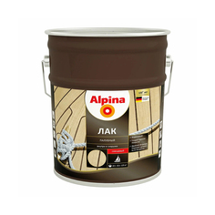 Лак яхтный Alpina, алкидно-уретановый, глянцевый, 9 л