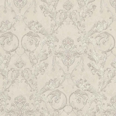 Обои Fipar Luxor R 22430 Винил на флизелине (1,06х10,05) Серый/Розовый, Дамаск