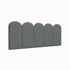 Мягкие обои Cotton Moondust Grey 30х60R см 4 шт. Tartilla