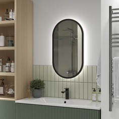 Зеркало для ванной с LED подсветкой, сенсором Reflection Arabica 450х800