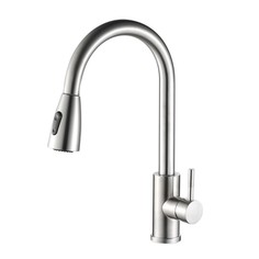 Смеситель Haiba HB73304-2 для кухни с вытяжным изливом и 2-режимным аэратором