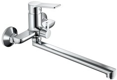 Смеситель для ванны Haiba HB22559 с длинным изливом и переключателем в корпусе, хром