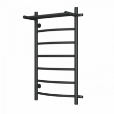 Полотенцесушитель водяной Маргроид Лина 100х50, П6, боковое подкл. 80, черный матовый