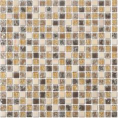 Мозаика Lavelly Elements Bronze Brown Mix бронзово-коричневый микс 305х305х8 мм