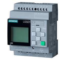 Siemens LOGO! 24RCE, логический модуль с дисплеем, питание 24 В реле, 8 DI4 DQ 6ED10521HB0