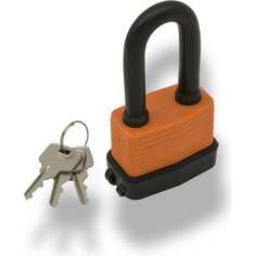 Навесной металлический замок с длинной дужкой СК в рез. корпусе, 50 мм. ВС-350 SK