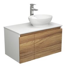 Комплект для ванной 3 предмета тумба Bau Dream Blackwood 80 раковина овальная BAU Bauedge