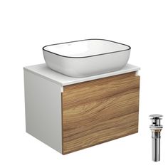 Тумба с раковиной и выпуском Bau (Тумба 60 + раковина 50х40 + выпуск) Bauedge