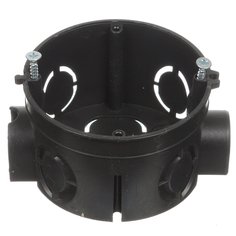 Коробка установочная скрытая 68х42 мм TDM Electric в бетон черная IP20 SQ1402-1115
