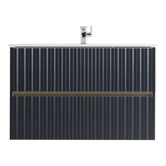 Тумба под раковину Art&Max ELEGANT AM-ELEGANT-800-2C-SO-GM-LED подвесная, серый матовый