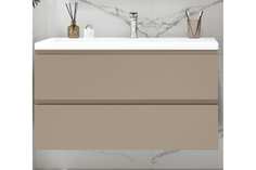 Тумба под раковину Art&Max BIANCHI AM-Bianchi-1000-2C-SO-CM подвесная, капучино матовый