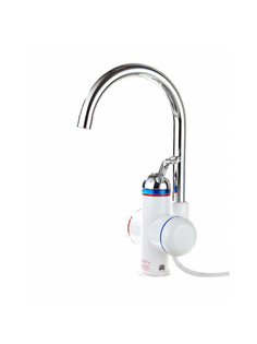 Смеситель для кухни Potato Termo с проточным электронагревом, хром/белый P0055