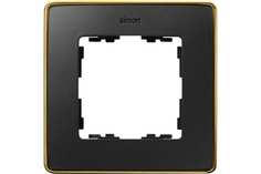 Рамка 82 Detail Графит, основание золото Рамка 1-ая Simon