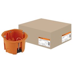 Коробка установочная скрытая 65х45 мм TDM Electric для гипсокартона оранжевая IP20 SQ1403-