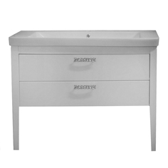 Комплект Тумба VERONA 105 (1005х850х460) с раковиной Luxury 105 (11105KL) серебрянные ручк Azario