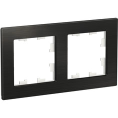 Schneider Electric Рамка Schneider Electric AtlasDesign Nature 2 поста. Металл оникс