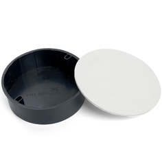 Stekker Коробка монтажная для твёрдых стен Stekker "EBX20-03-5", с крышкой, d102x30 мм