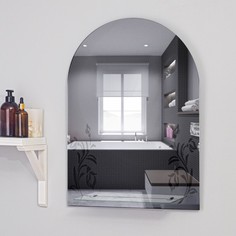 Зеркало «Букет», с пескоструйной графикой, настенное, с полочкой, 49,5?67 см No Brand