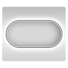 Влагостойкое зеркало с подсветкой для ванной Wellsee 7 Rays Spectrum 172201590, 80х40 см