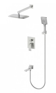Душевая система встраиваемая со смесителем Panta Vogue PT939009BN сатин
