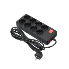 800SH-3-B 3м (8 розеток) черный (коробка) Buro