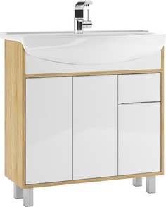 Тумба под умывальник Домино "Амур 80" Prime Дуб сонома В1
