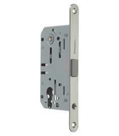 Замок врезной Palladium 600 СР для межкомнатной двери под цилиндр (хром)