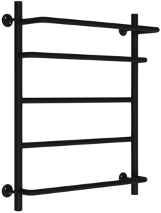 Электрический полотенцесушитель TERMAX ЧЕРНЫЙ лесенка Волна 1 500х600 3/4" 5 полок