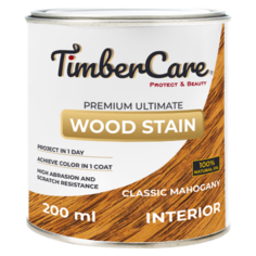 Масло для дерева и мебели TimberCare Wood Stain, Классический махагон, 0.2 л
