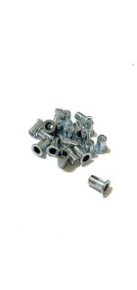 Заклёпка-гайка М4х0,7х10, цилиндр. бортик, с насечкой, цинк (25шт) МИКСС