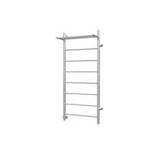 Водяной полотенцесушитель Роснерж Прямая L107101 120x60 с полкой и боковым подключением 60