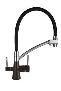 Смеситель кухонный WISENT W4855-27-2 с подводкой питьевой воды (Кофе)