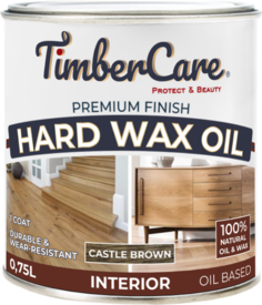 Масло для дерева с твердым воском Hard Wax Color Oil Темно-коричневый Castel Brown, 0.75 л Timber Care