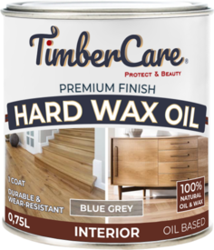 Масло для дерева с твердым воском Hard Wax Color Oil, Серый холодный/ Blue Gray, 0.75 л Timber Care