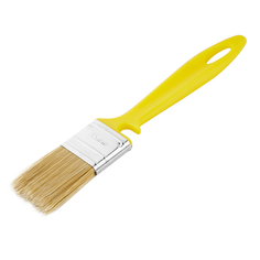 Кисть плоская искусственная щетина Wenzo Pro 35х10 мм для эмалей и лаков на водной основе