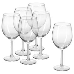 Бокал для вина СВАЛЬК, прозрачное стекло, 440 мл, 6 шт Ikea