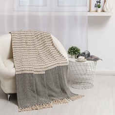 Плед Этель Marcus 220х240± 5 см, 450 гр/м2, цвет серый, хлопок 100%